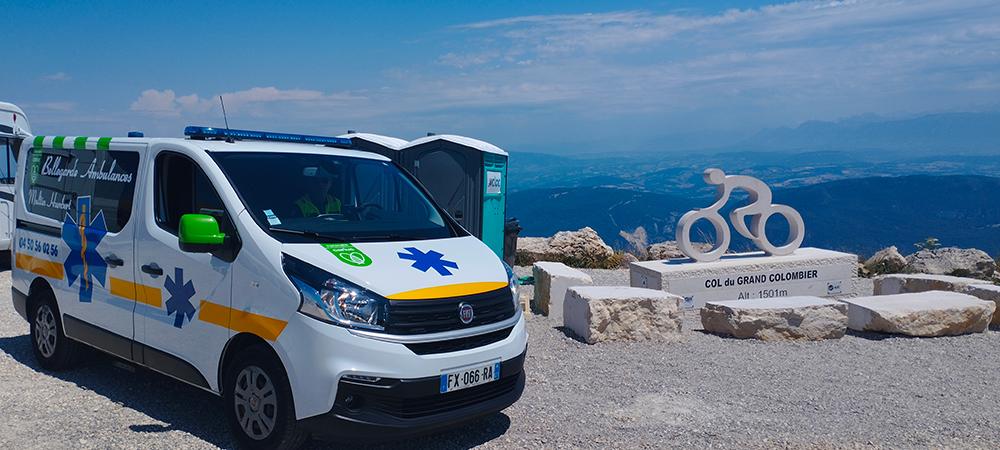 Manifestations encadrées par des ambulanciers de Bellegarde Ambulances